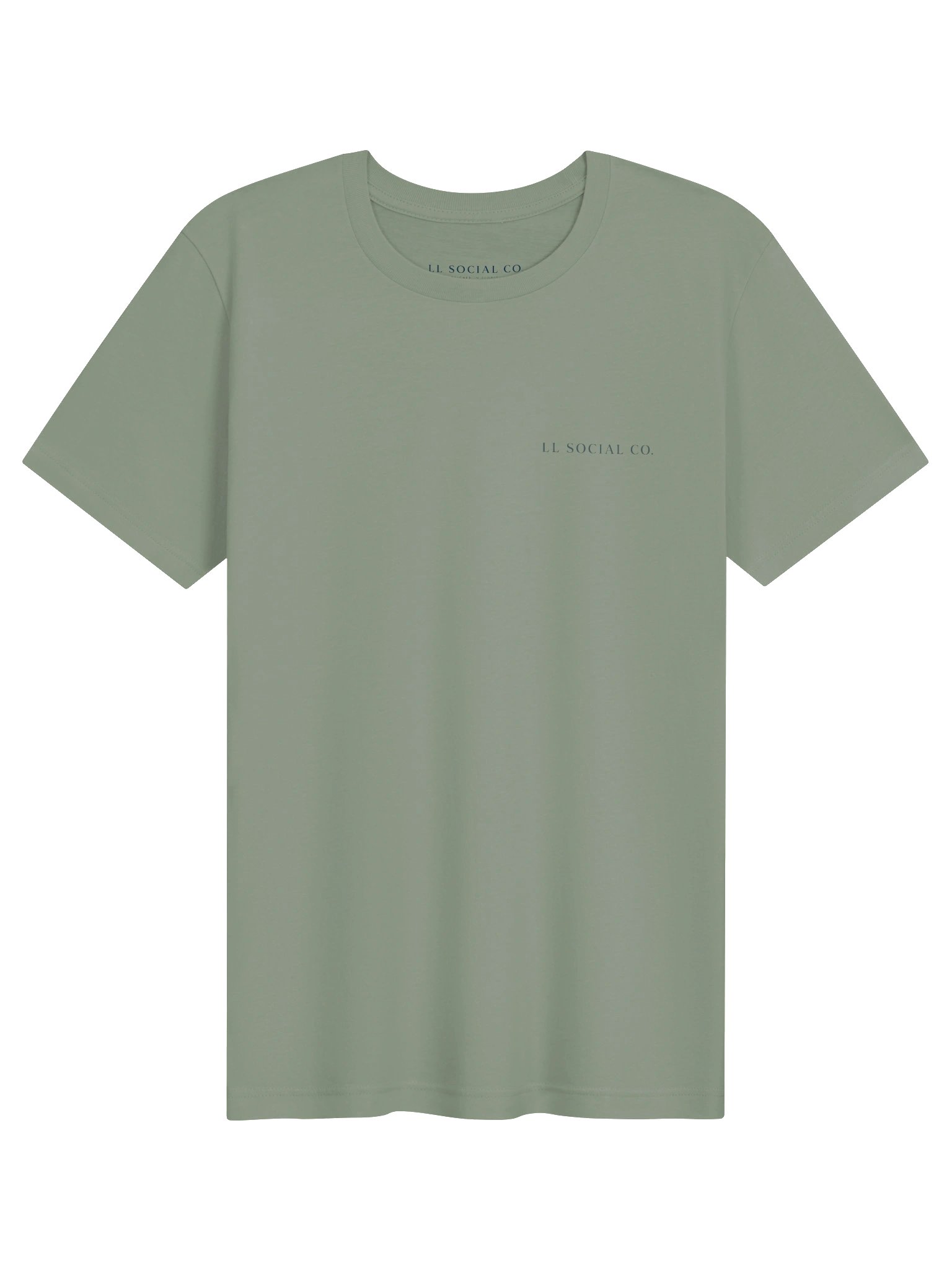LL Social Co. Luxury of Leisure Essential Tee — Palm | Navy product image (8)