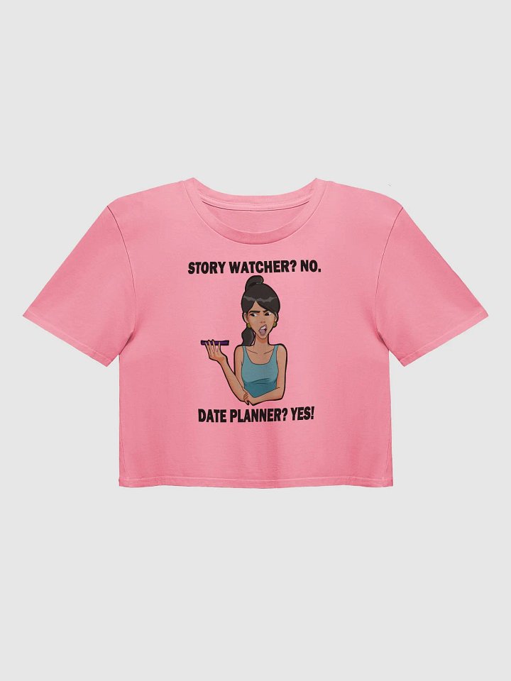Story Watcher vs. Date Planner - premium CROP t-shirt product image (1)