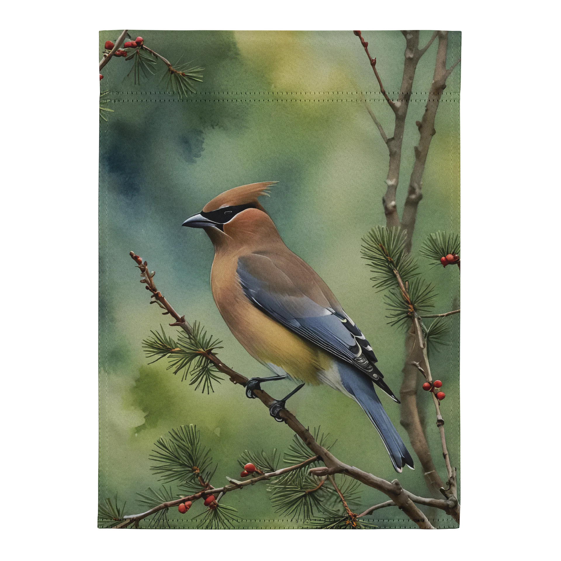 Cedar Waxwing Garden Flag product image (2)