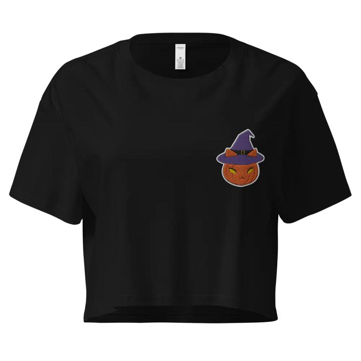Witchy Pumpkin Kitty Crop Top product image (1)