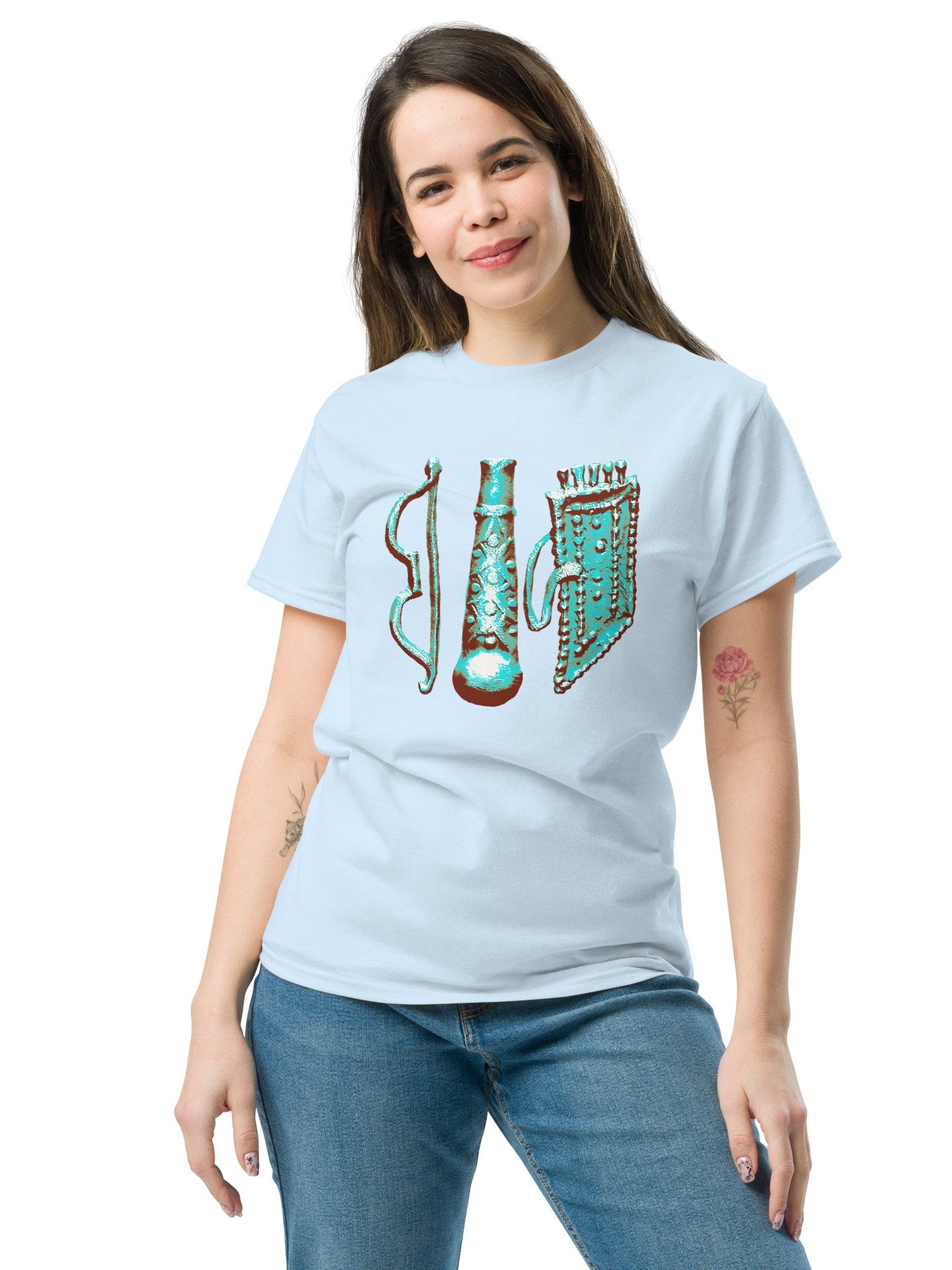 Roman Hercules Bow, Club & Quiver Authentic art 3rd Century BC, T-Shirt product image (17)