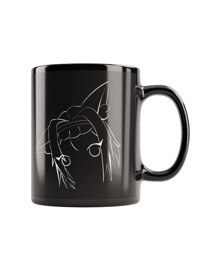 Kat Eyes Coffee Mug Black product image (1)
