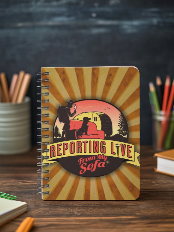 Reporting Live From My Sofa Spiral Notebook product image (7)
