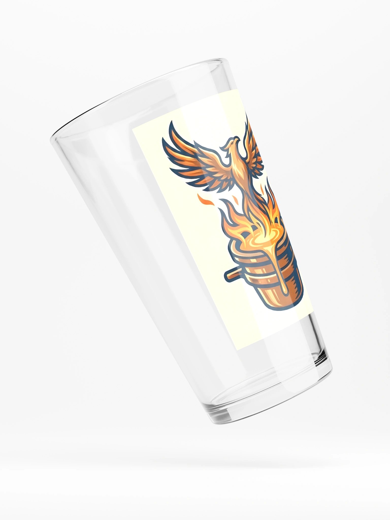 Prometheus_Pyrography - Pheonix, Tall Glass product image (4)