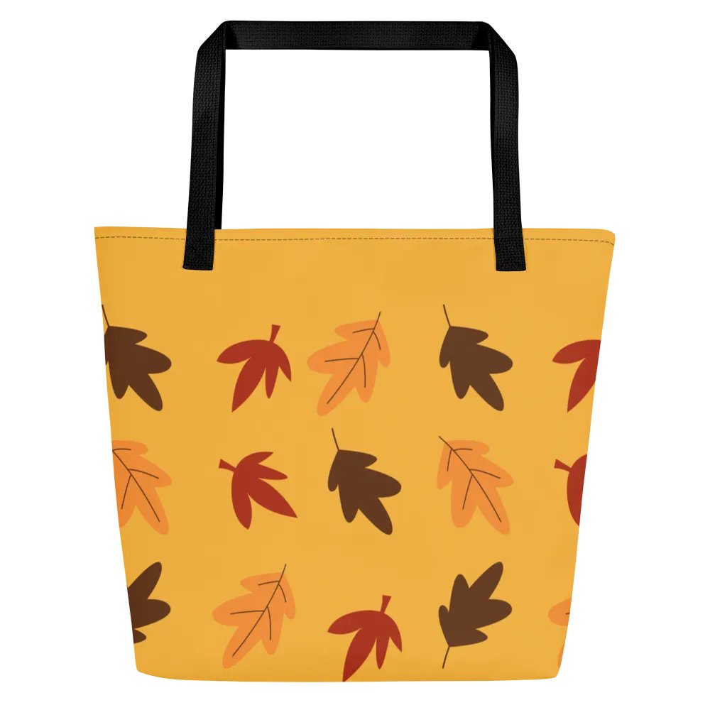 Ochre Leaves Tote Bag product image (2)