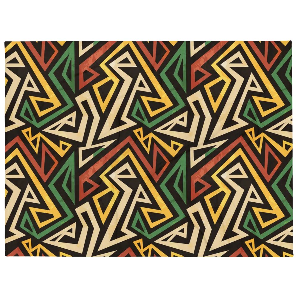 Striped Colorful Motif Throw Blanket product image (1)