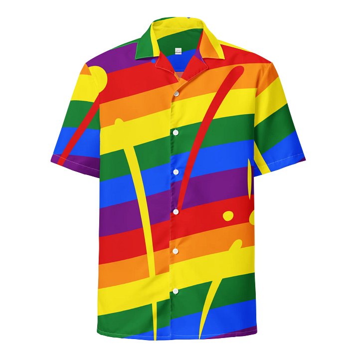 Rainbow Stripe With Color Splash Unisex Shirt - Pride product image (1)