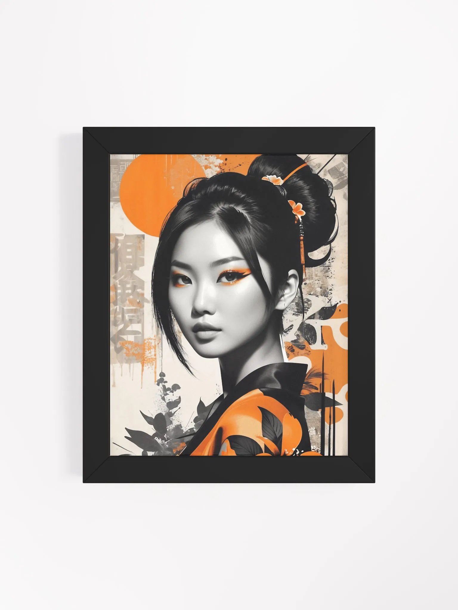 Geisha Grace: Stylized Framed Poster product image (123)