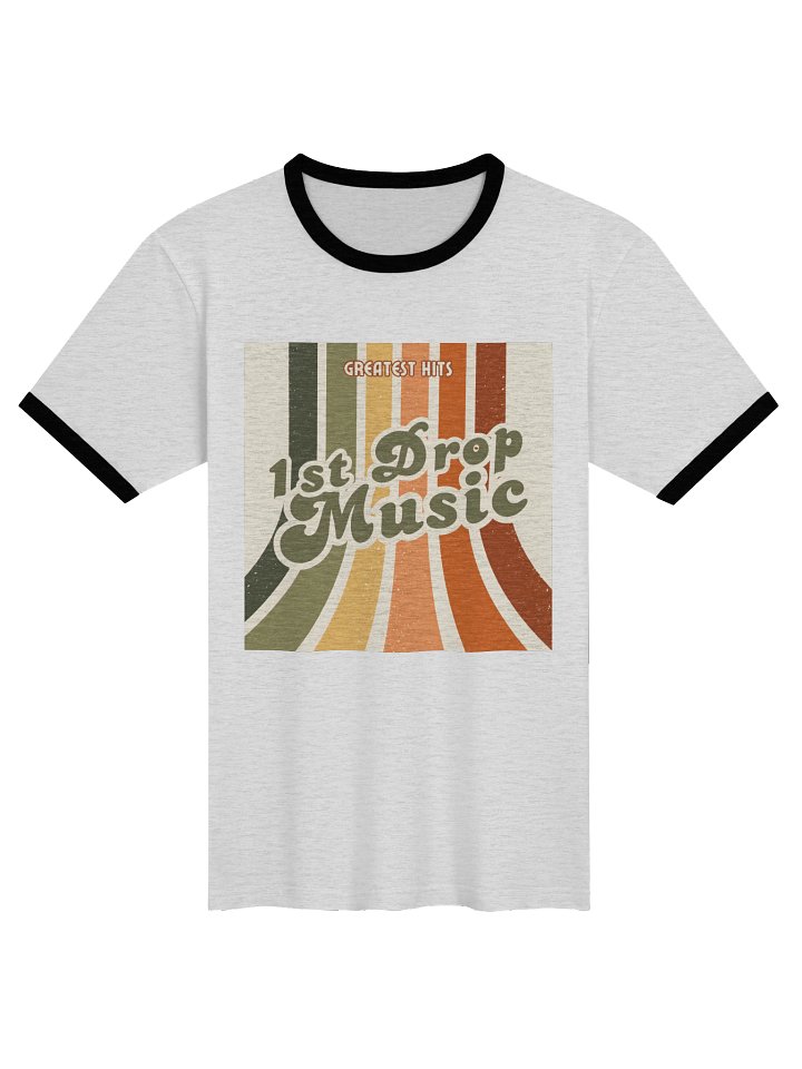 1st Drop Music - Retro Record Sleeve Baseball T-shirt product image (1)