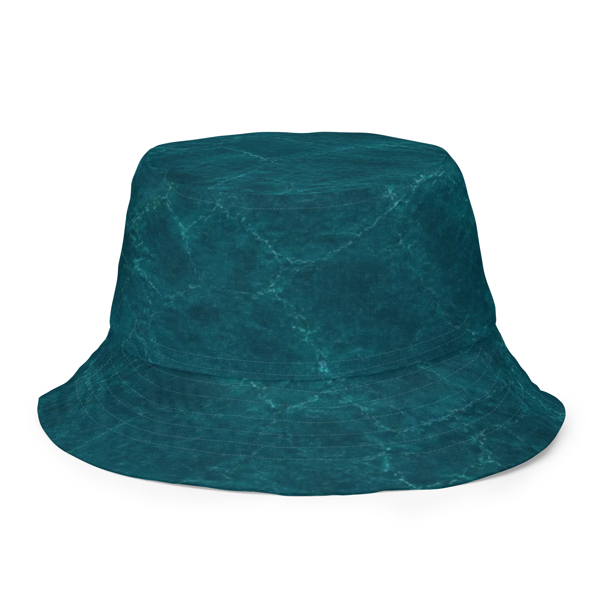 "A701" Teal Ripple Reversible Bucket Hat product image (2)