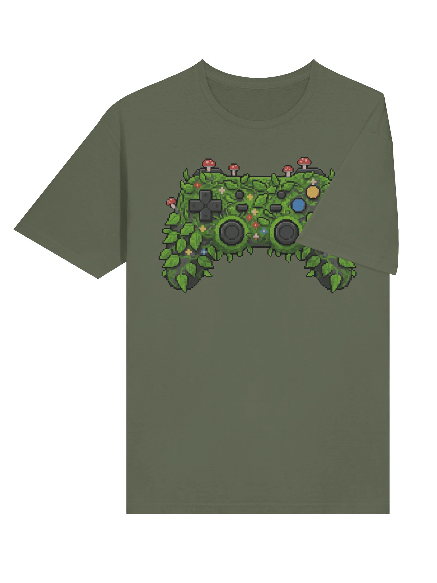 Funny Pixel Forest Bruh Controller T-Shirt product image (4)