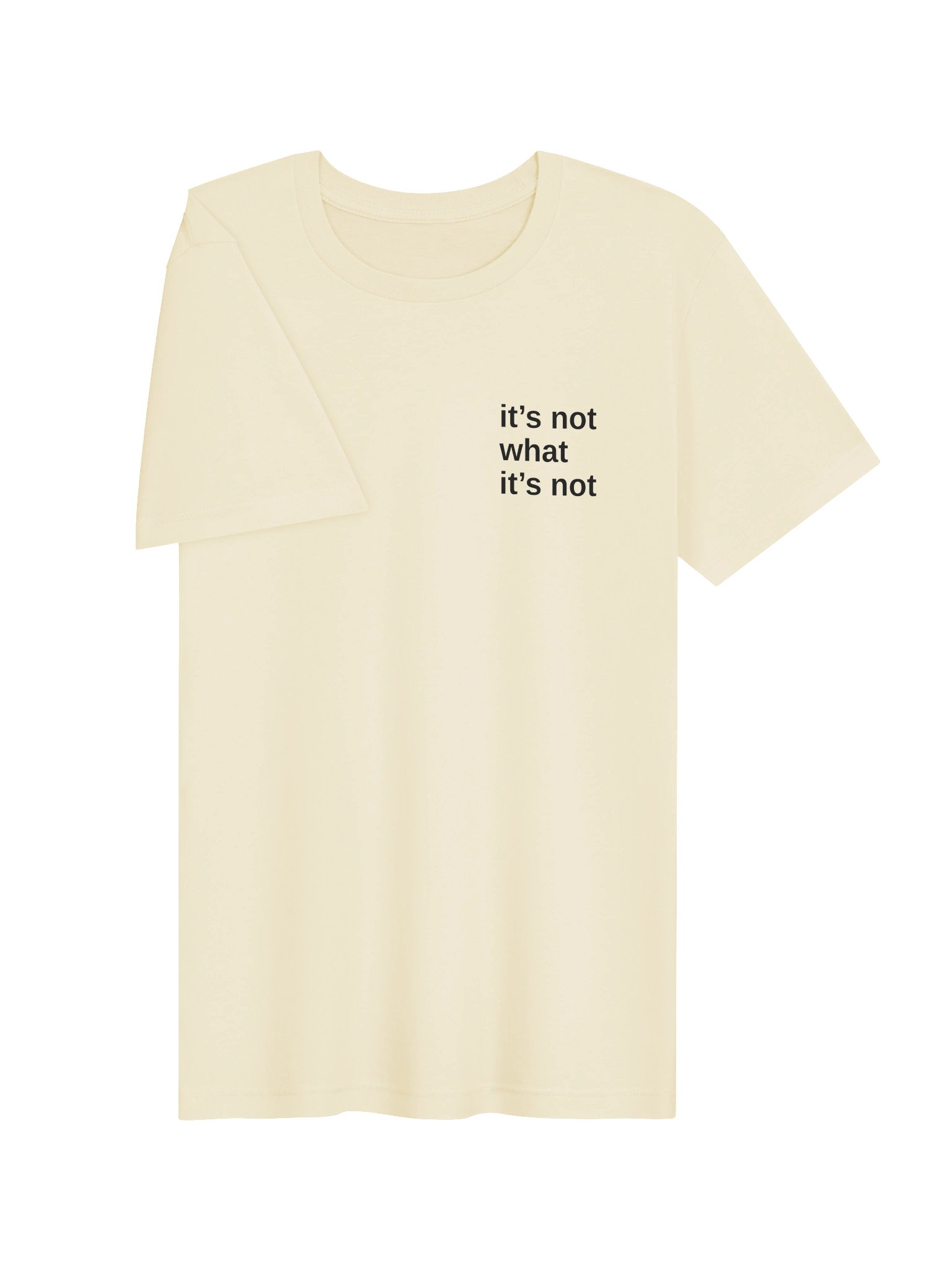 The Statement Tee — cream product image (3)