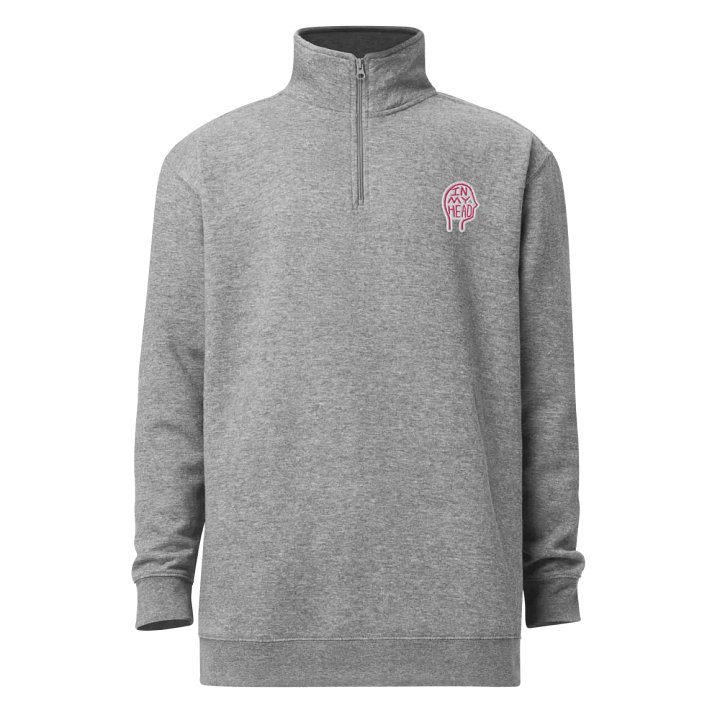 In My Head (pink bubble design) embroidered quarter zip product image (7)