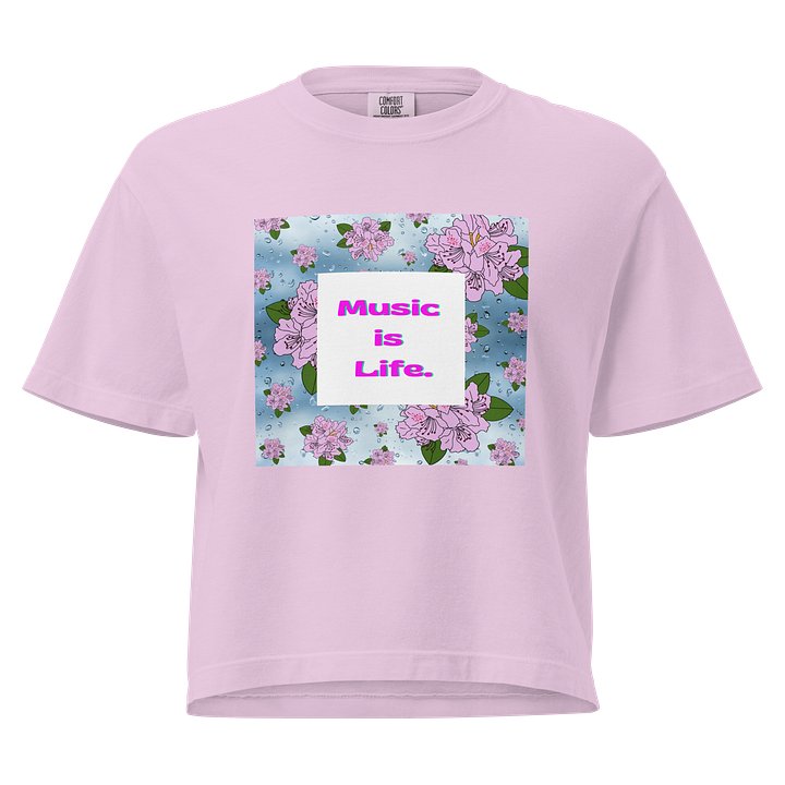 "Music is Life" R&R CropTop product image (1)
