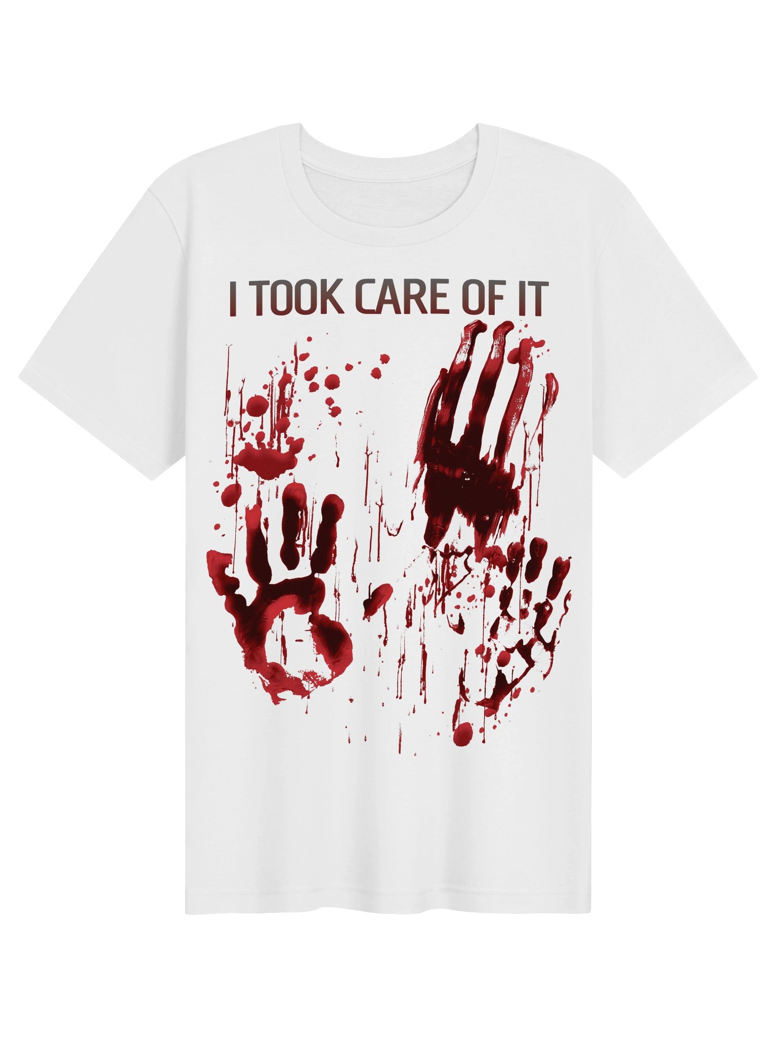 Bloody Shirt I Took Care of It – Blood Splatter Zombie Gore Horror product image (1)