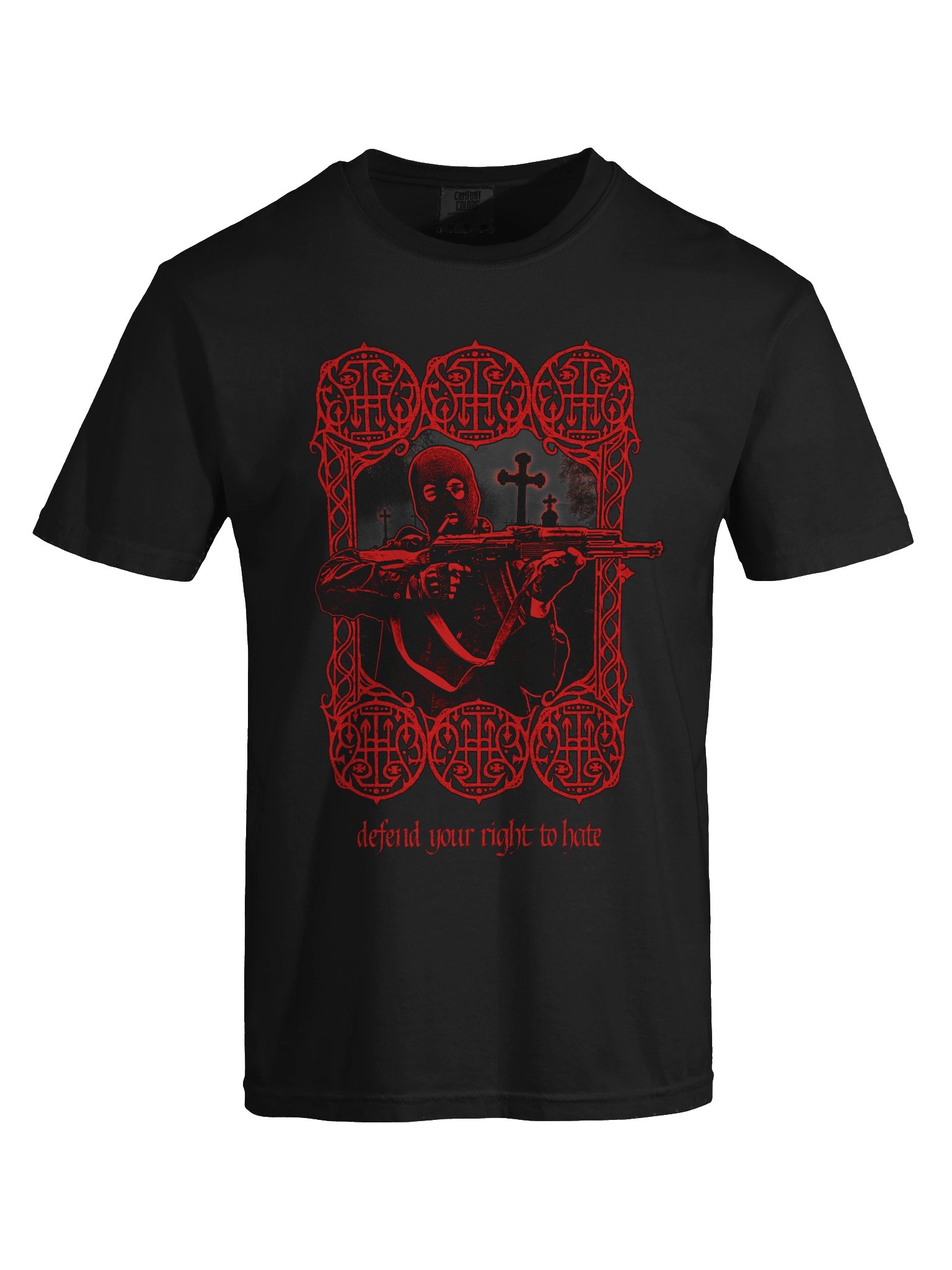 "DEFEND HATE" TSHIRT BACKPRINT RED product image (7)