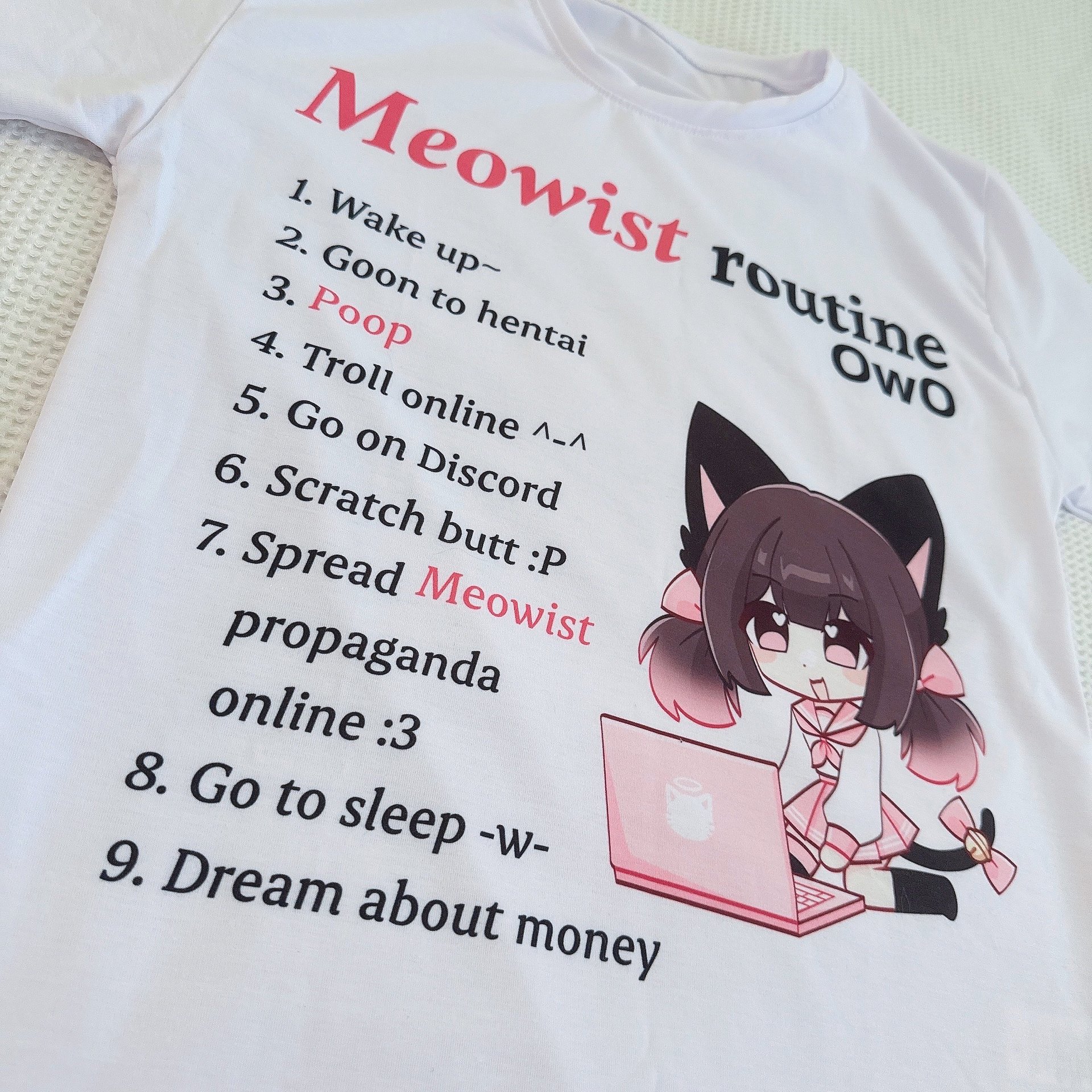 Meowist Routine - shirt product image (3)