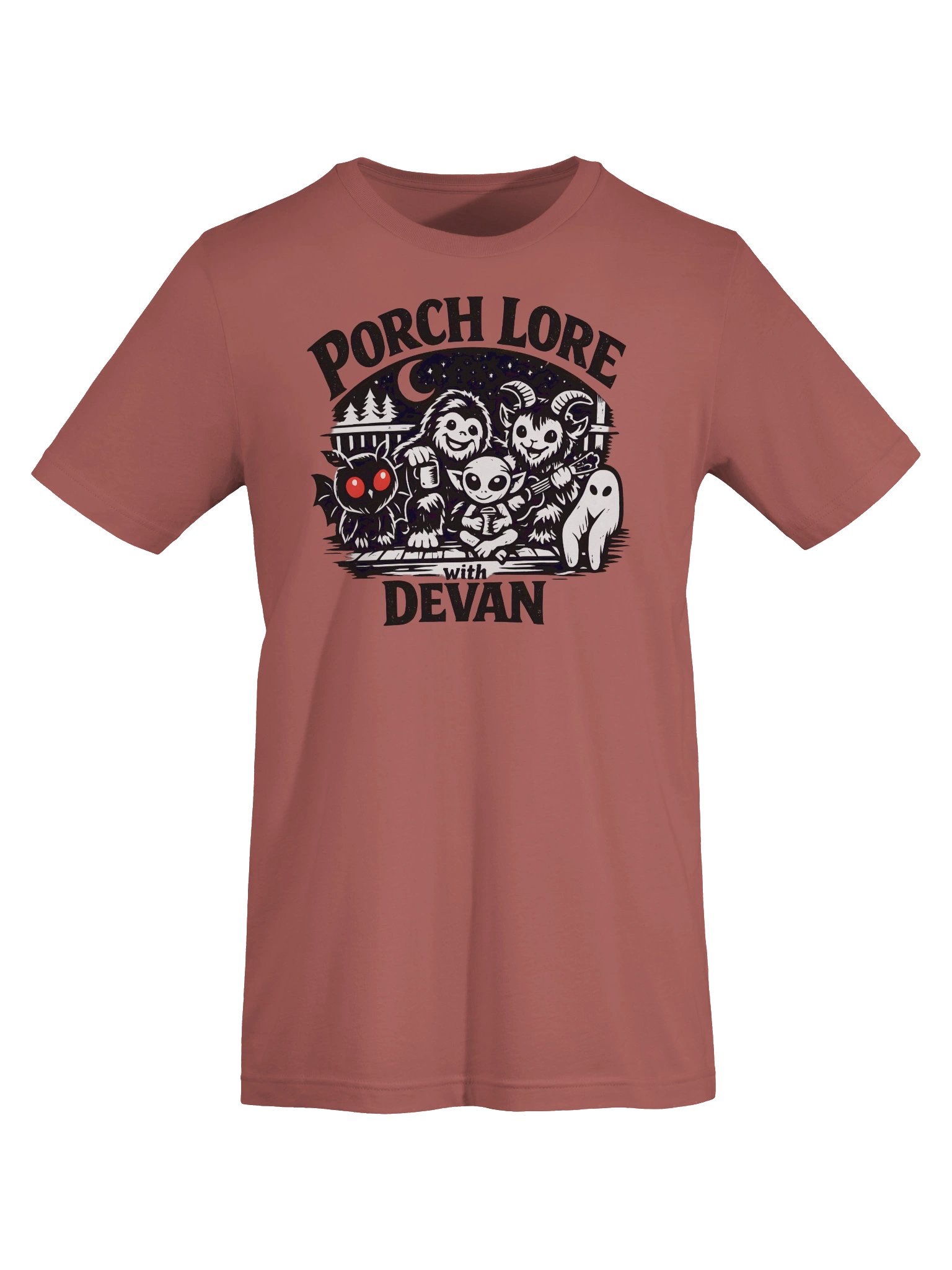 CUTIE CRYPTIDS OUTLINE SUPER SOFT T-SHIRT product image (7)