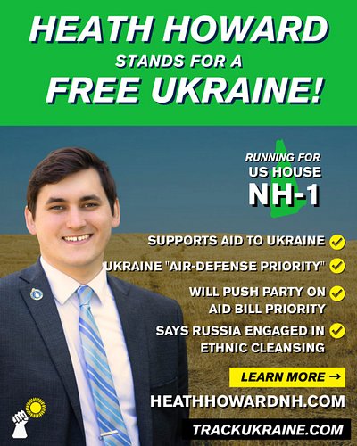 Congressional candidate @heathhowardnh spoke with us about his support for Ukraine. He understands the need to compel negotia...