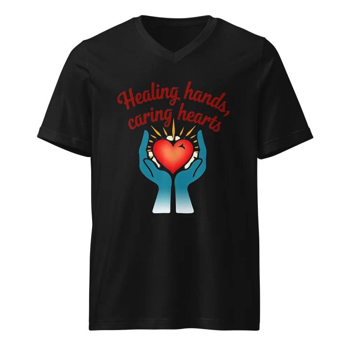 Healing Hands, Caring Hearts V-Neck Tee product image (1)