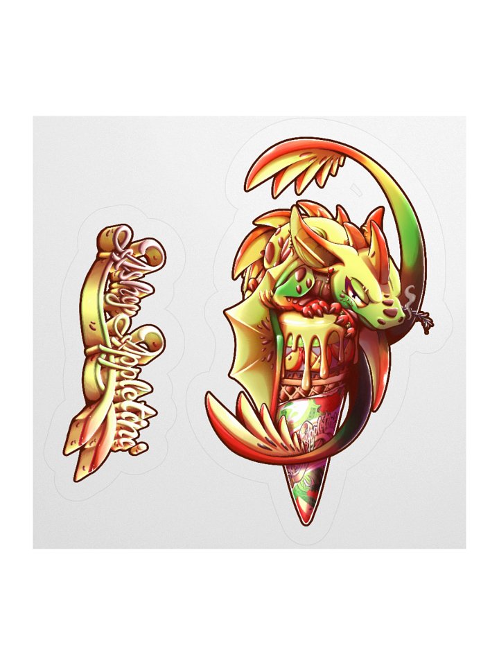 Dragon Ice Cream - Ashy Appletini - sticker product image (2)