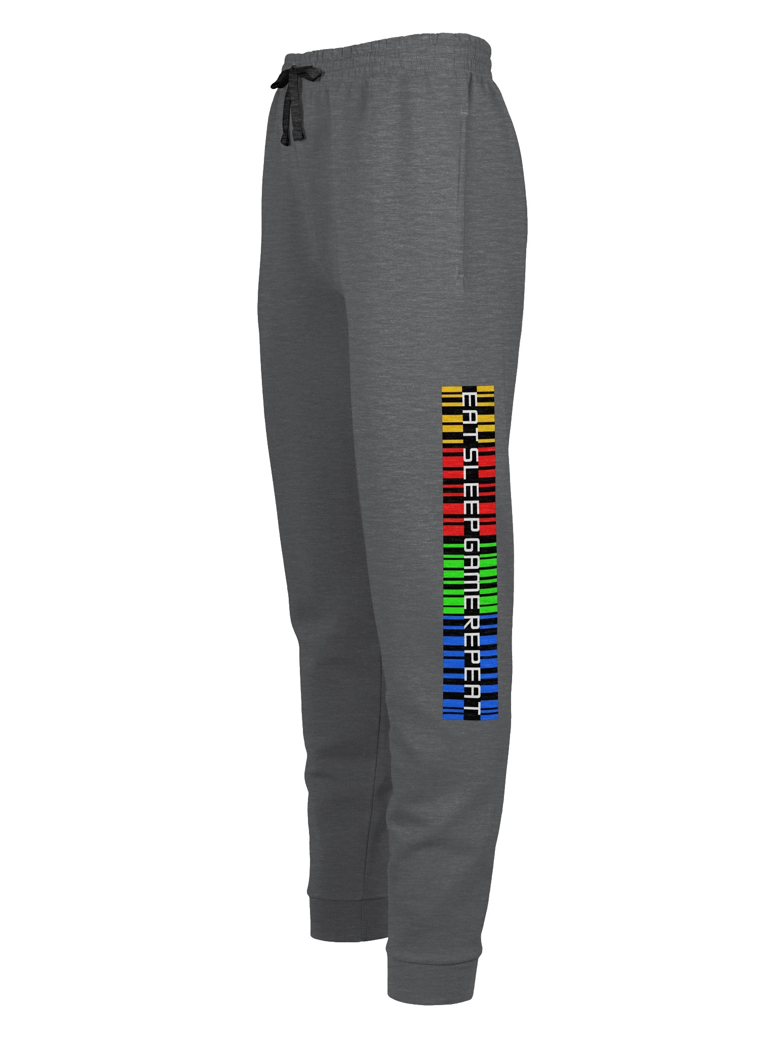 Eat Sleep Game Repeat Color Barcode Joggers product image (7)