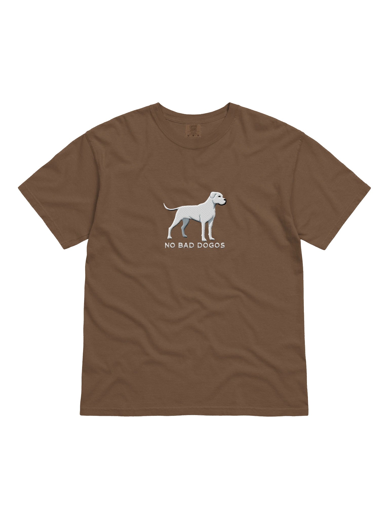 No Bad Dogos T-Shirt(Embroidered) of a Dogo Argentino(White) product image (4)