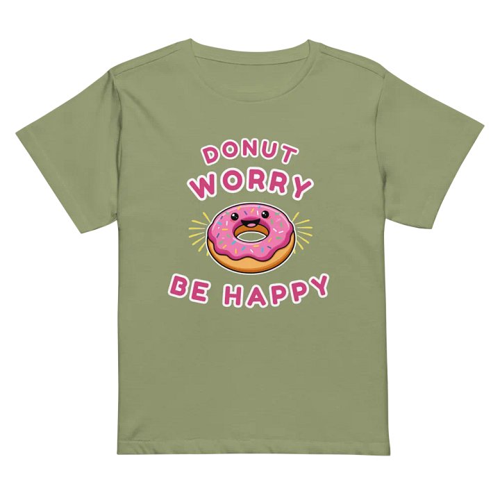 Donut Worry Be Happy High-Waisted Tee product image (32)