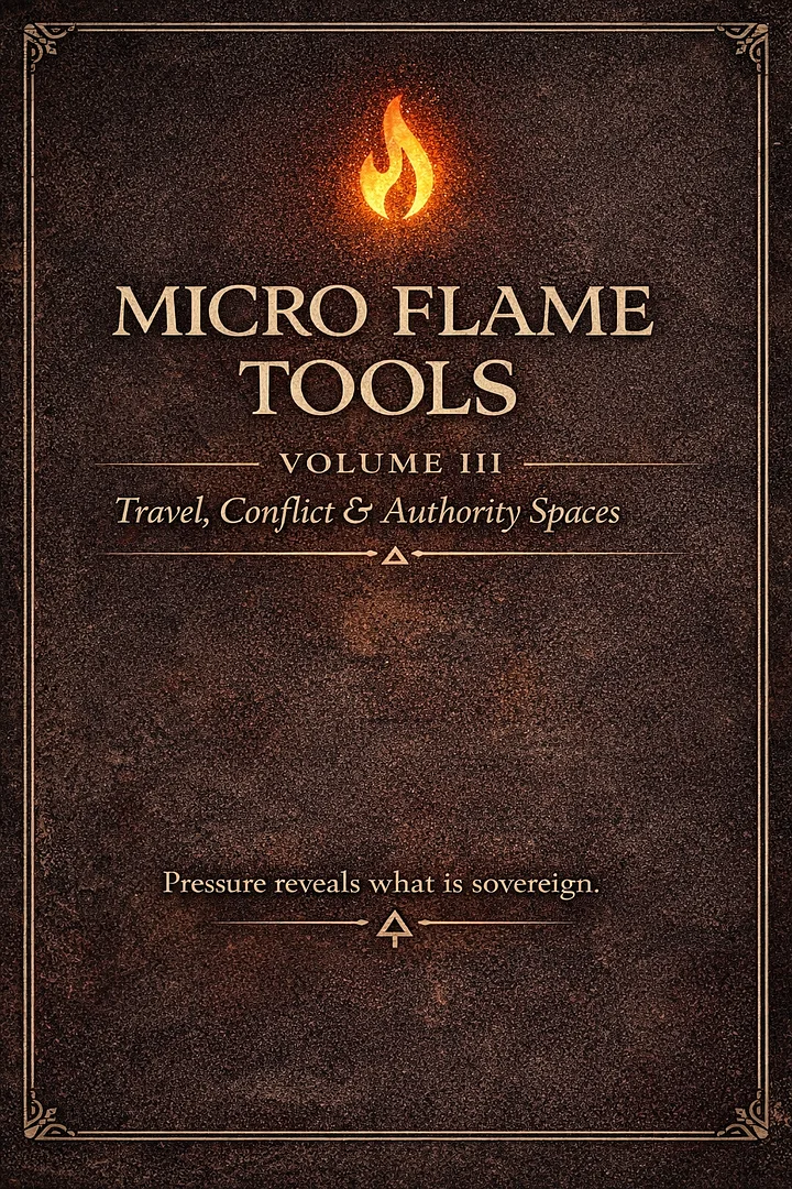 🔥 MICRO FLAME TOOLS VOLUME III Travel, Conflict and Authority Spaces product image (1)
