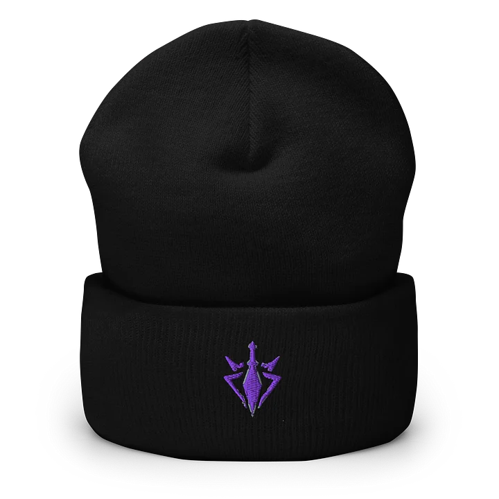 Inebrium Purple Geometric Logo Cuffed Beanie product image (1)