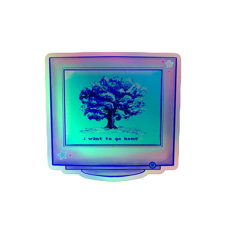I Want to Go Home Sticker (SHINY!) product image (2)