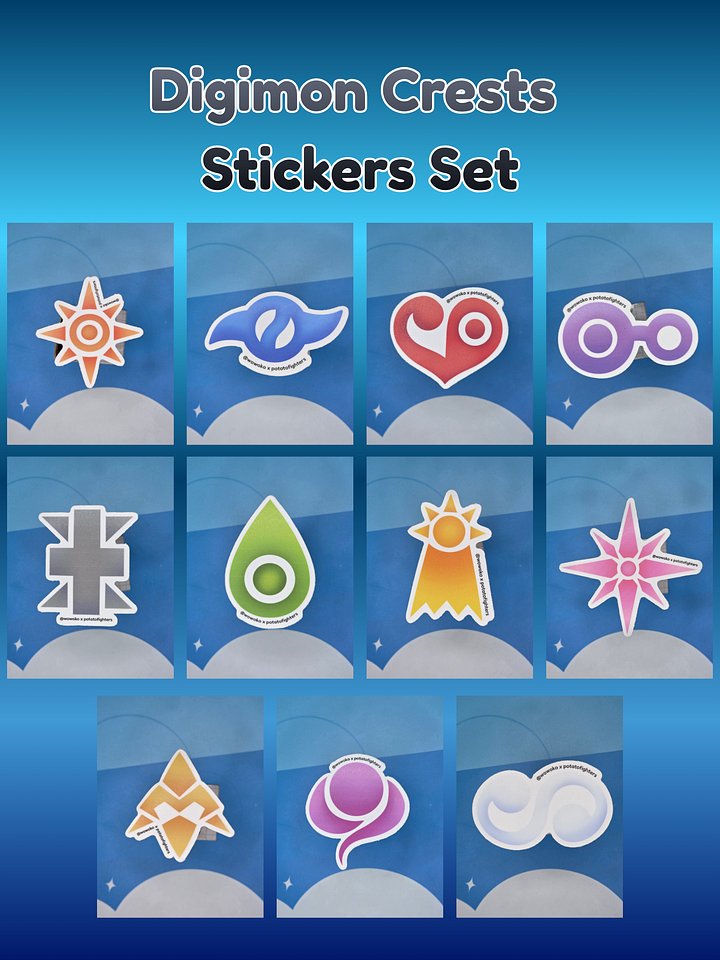 Digi Crests - Sticker product image (1)