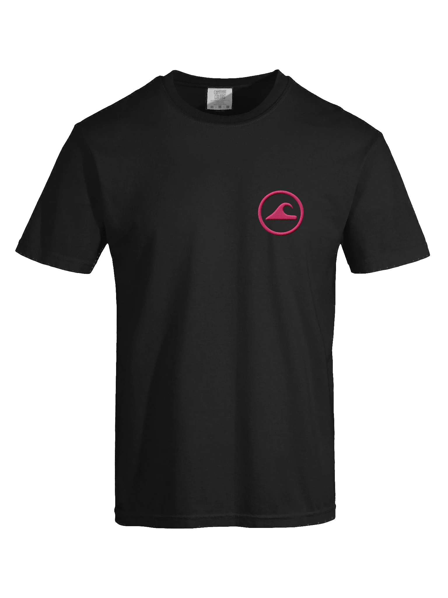 Embroidered Wave Rider Comfort Colors Garment-Dyed Heavyweight T-Shirt (Aurora Pink) product image (7)