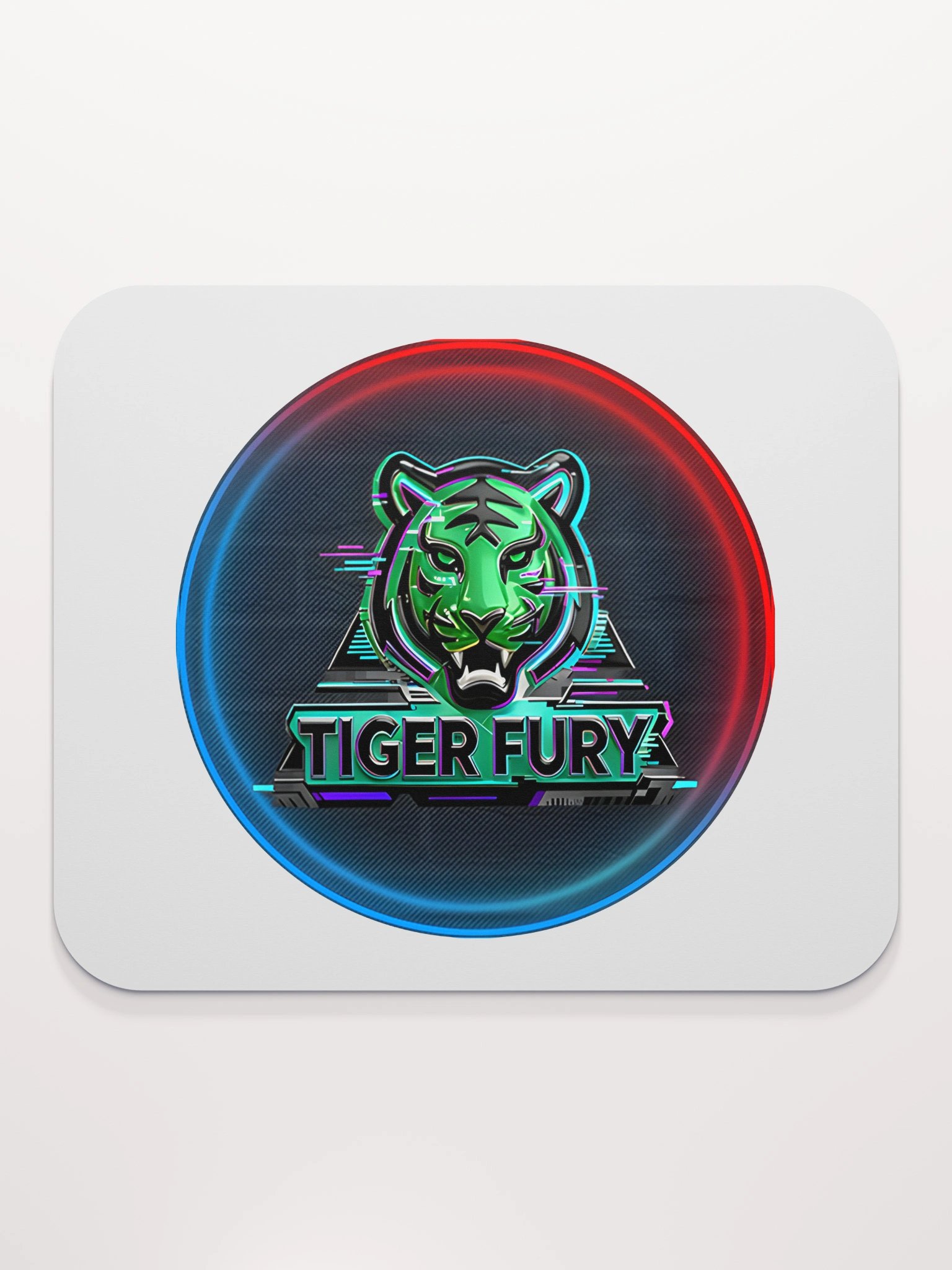 Tiger Fury Neon Logo Mouse Pad product image (2)
