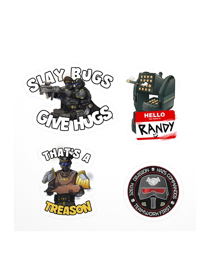 4 Commissar Kai Stickers 5.5"x5.5" product image (1)