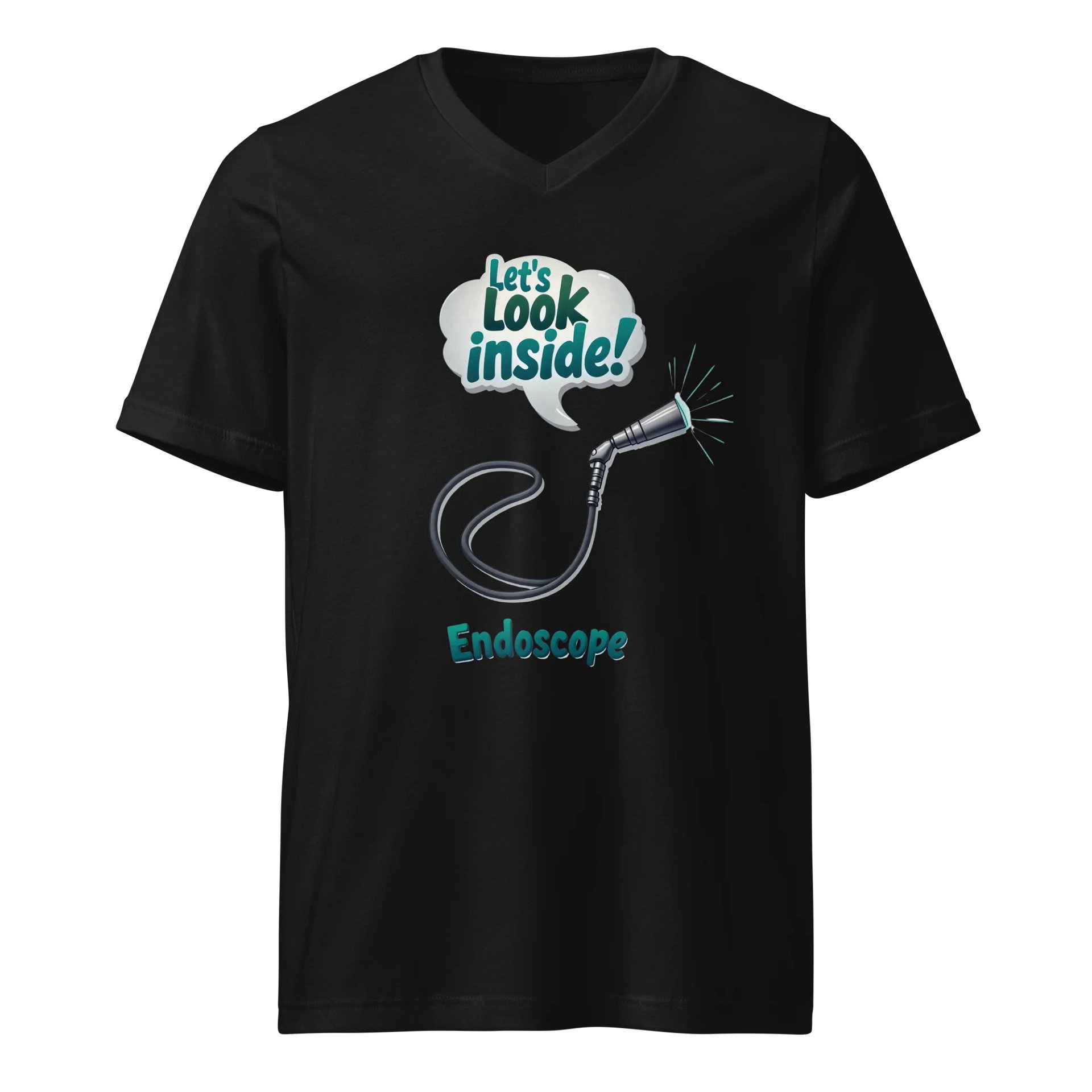 Explore Within: Endoscope Illustrated V-Neck T-Shirt product image (1)