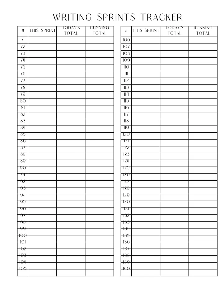 Writing Sprint Tracker product image (2)