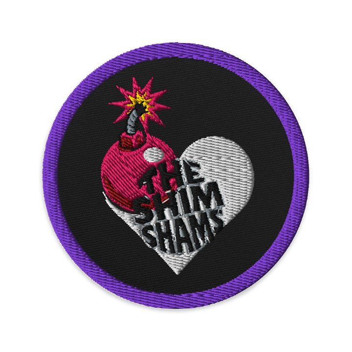 Love Bomb Embroidered Patch- Circle product image (1)