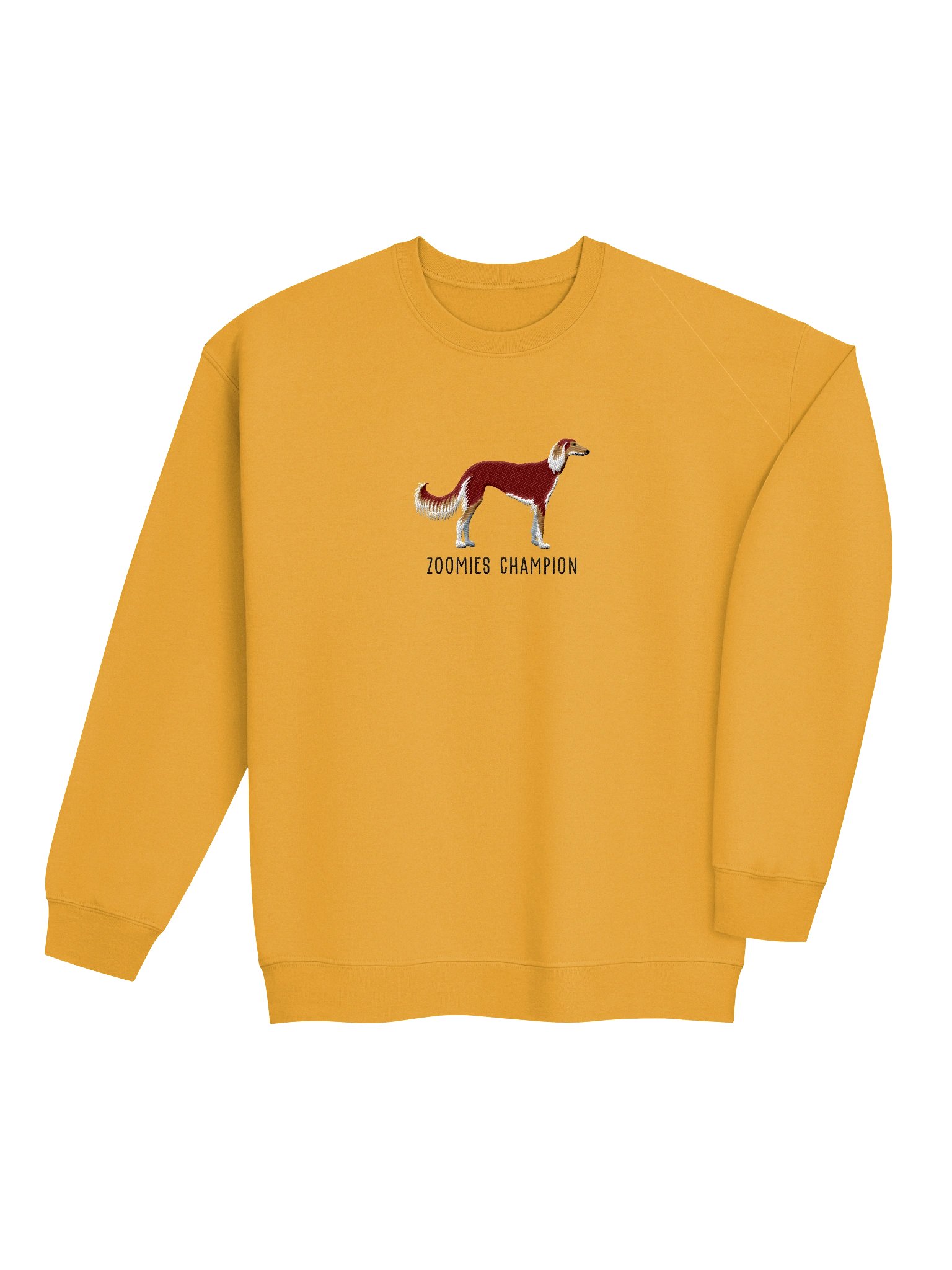 Zoomies Champion Sweatshirt (Embroidered) of a Saluki(Chocolate) product image (7)