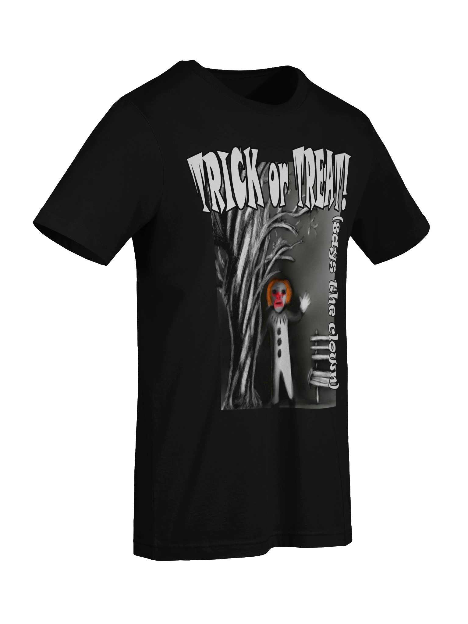 Clown "Trick or Treat" T-Shirt. Women's Bella+Canvas Supersoft T-Shirt product image (4)
