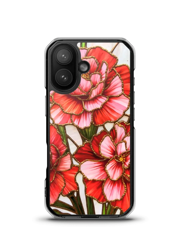 Gilded Blossom Stained Glass Clear iPhone® 7/8, 11, 12, 13, 14, 15, 16, 17, X/XS, SE, XR, Mini, Pro, Pro Max, Plus Cases. product image (33)