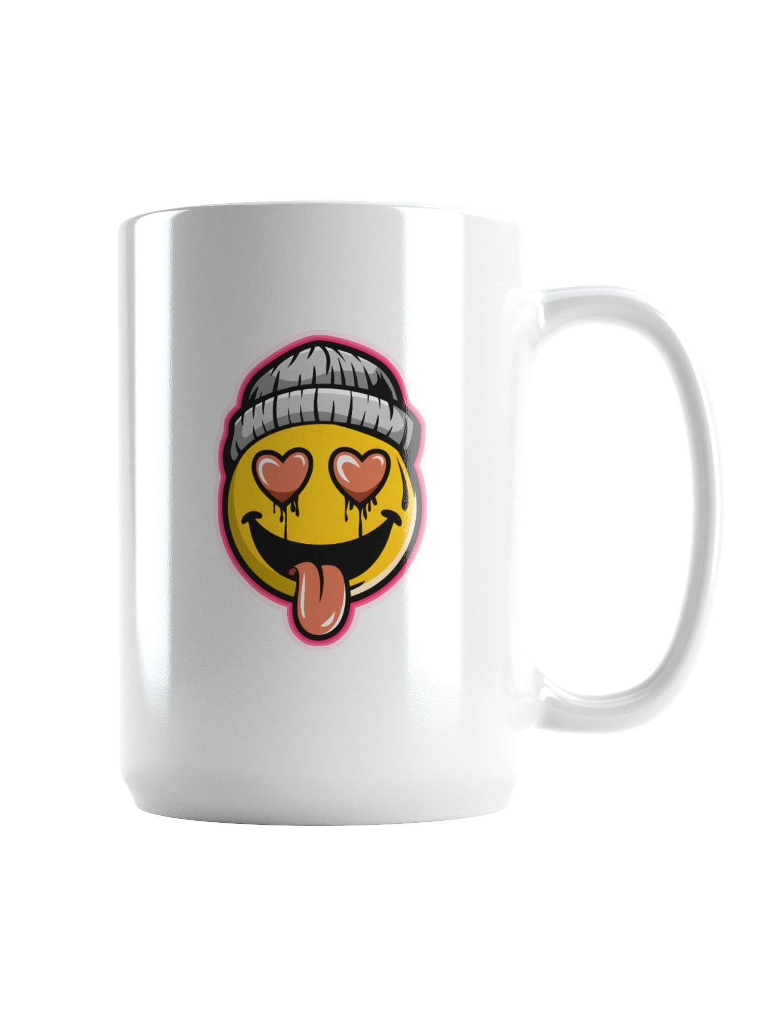 No Filter Smiley – 15 oz Ceramic Mug by UnkoCon product image (1)