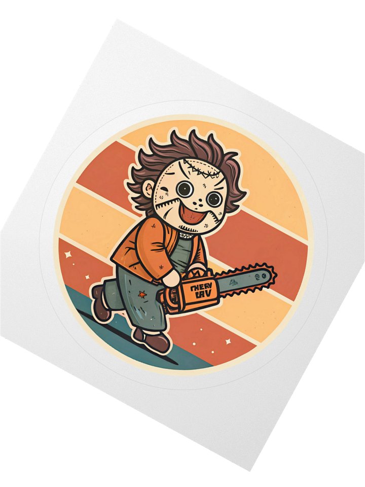 Cute Chainsaw Masker Sticker product image (2)
