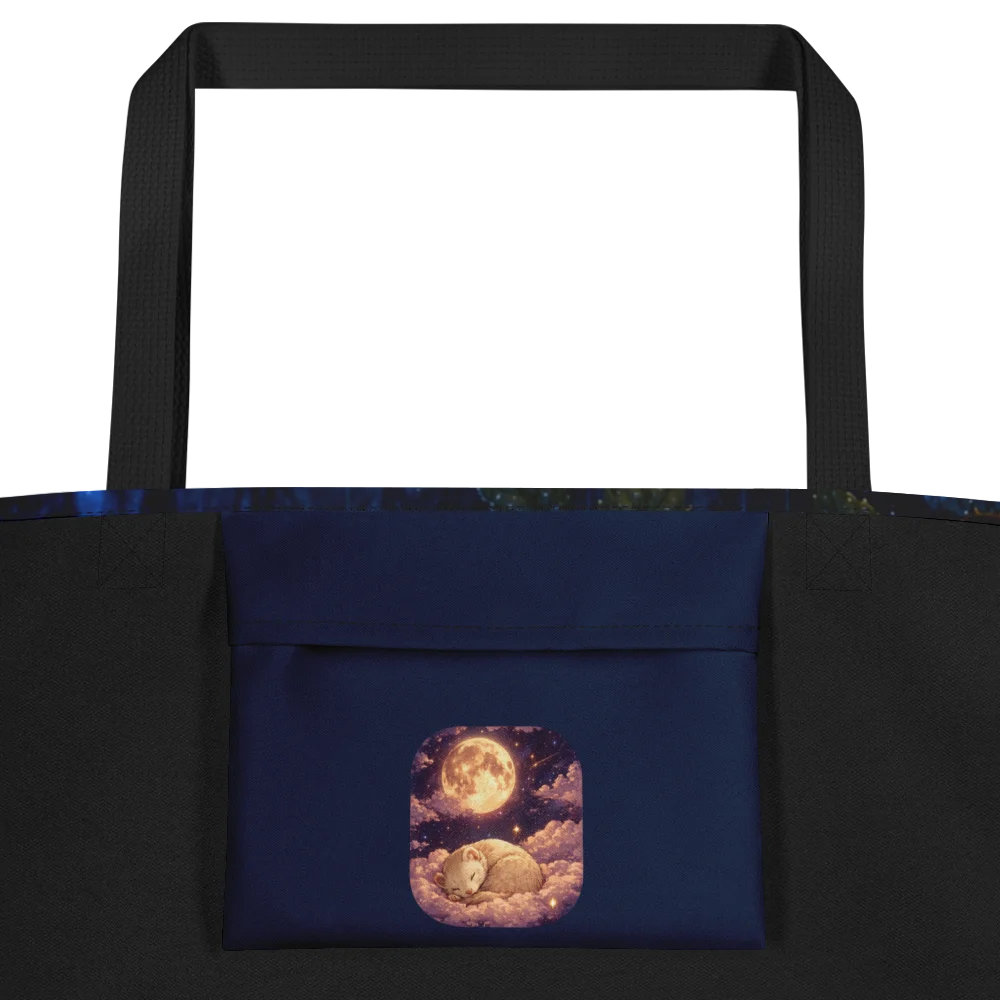 Rainy Night Dreams Moonlit Dreams Large Tote Bag product image (2)