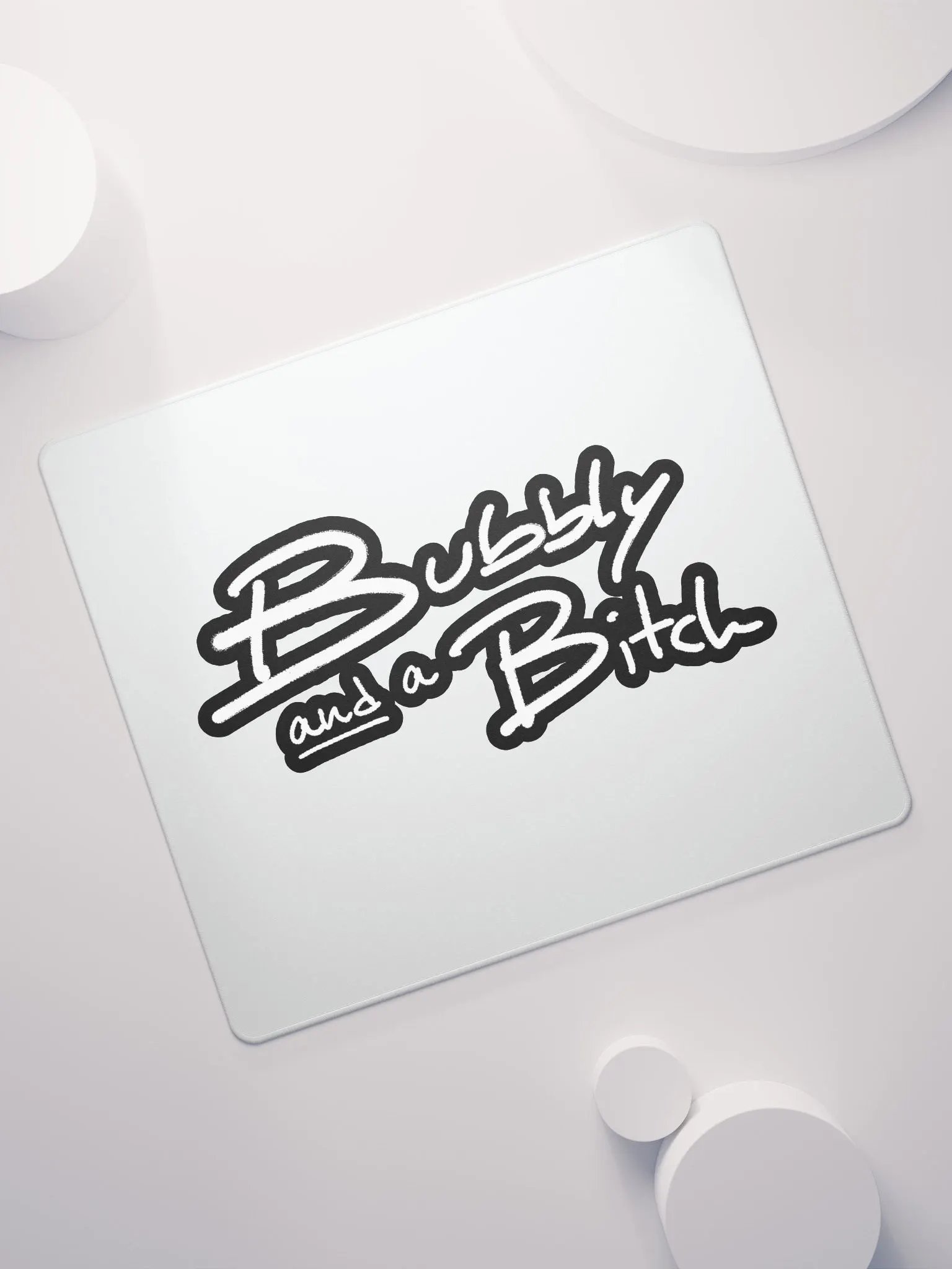 Bubbly and a B*tch (lined design) mouse pad product image (7)