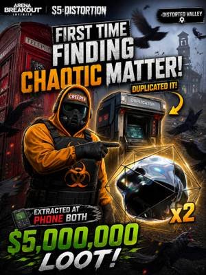 I Found CHAOTIC MATTER… Then DUPLICATED IT ($5 MILLION EXTRACT!) #arenabreakoutinfinite  #arenabreakoutpc  #ABIS5 #twitch  #red  #raid #cookie #dough #cookiedough #doich #dubby #energydrink #gamers #partner #ambassador