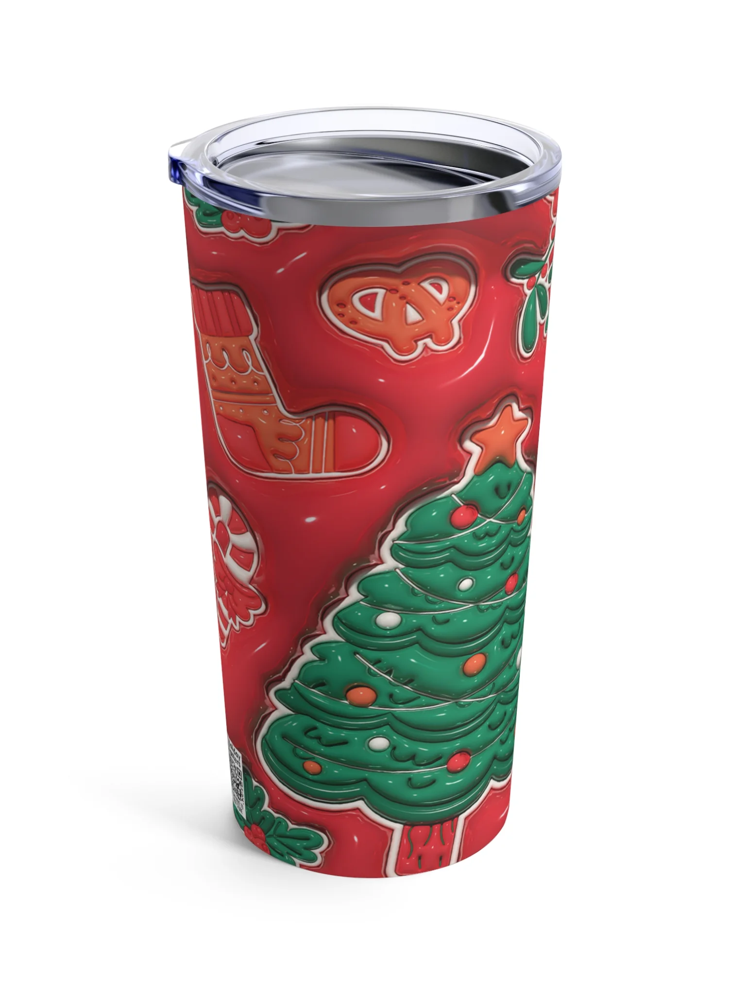 Cherry Red Christmas Treats Stainless Steel Tumbler product image (4)