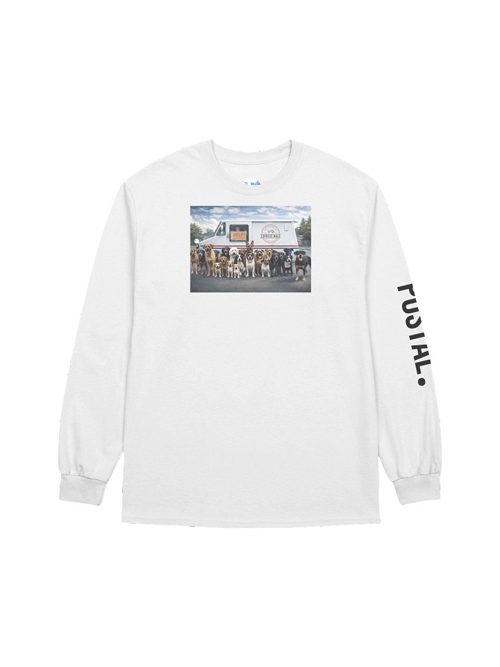 The "Dog Route" Classic Long Sleeve Tee (WHITE) product image (1)