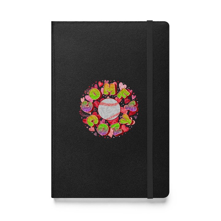 Comfy Cozy Baseball Heartfelt Hardcover Notebook product image (1)
