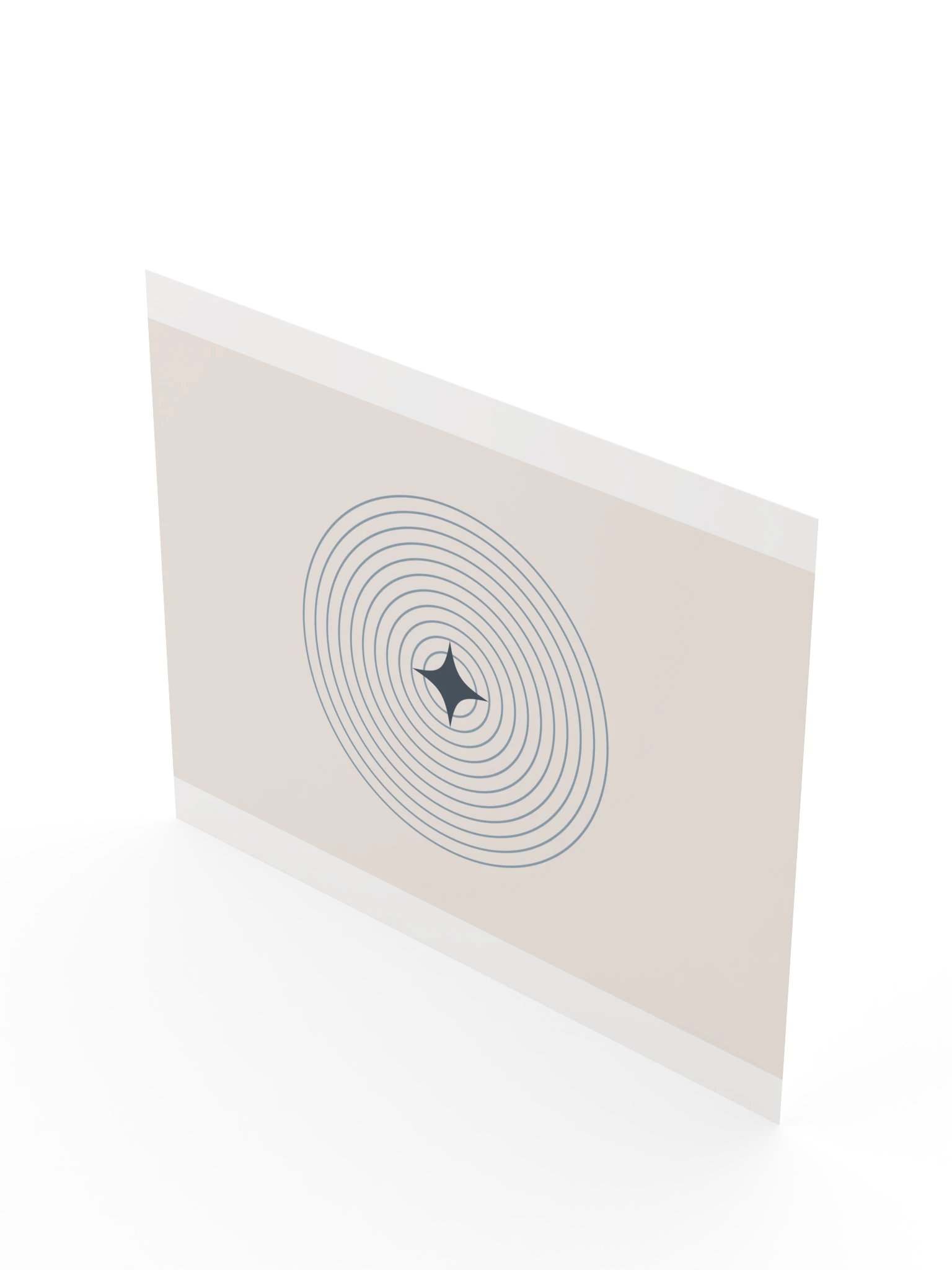 Blue Ripple Star Print | Minimalist Bathroom Wall Art product image (10)